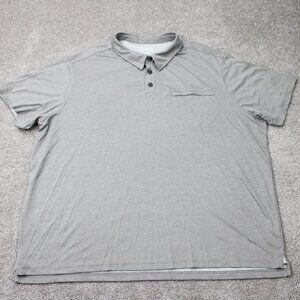 Duluth Polo Shirt Mens 3XL XXXL Gray Armachillo Cooling Short Sleeve Pullover